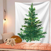 Lofaris Green Christmas Tree Landscape Bohemian Wall Tapestry